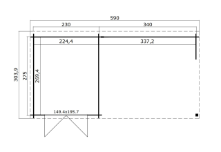 Outdoor Life Blokhut Sunniva | 1022500